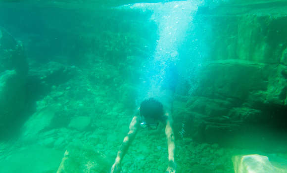 Scuba Diver at Fathom five National Park