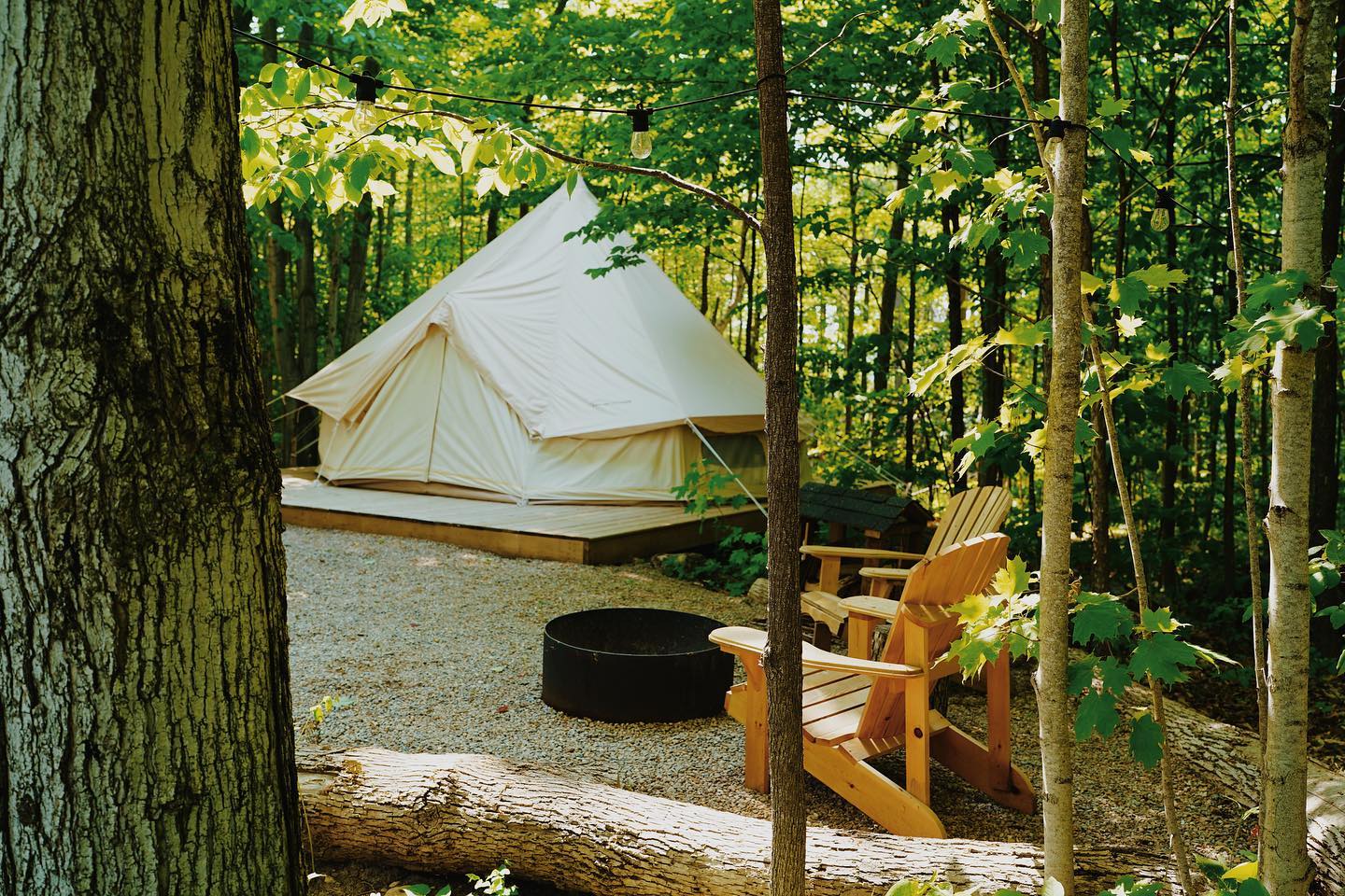 Tent at campground