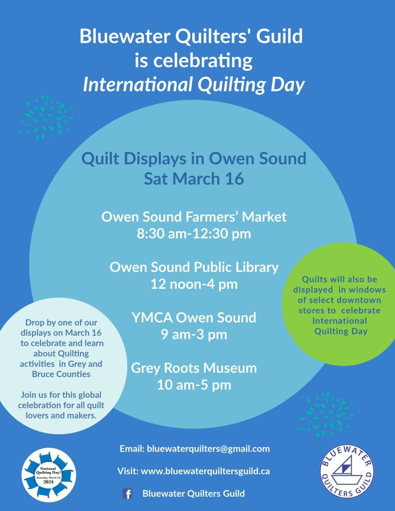 International Quilting Day Bluewater Quilters' Guild Explore The